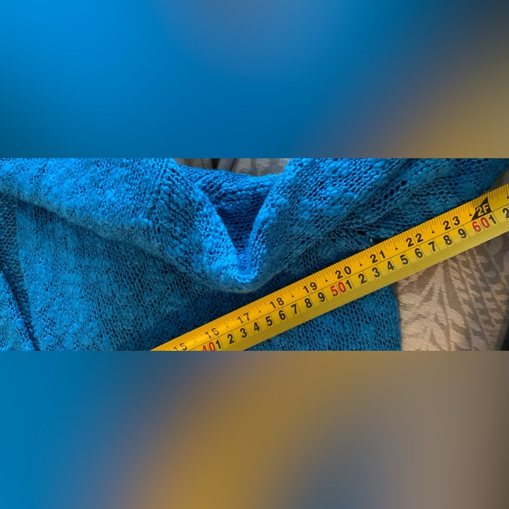 Fever Blue Open-Front Knit Cardigan - Picture 6 of 7